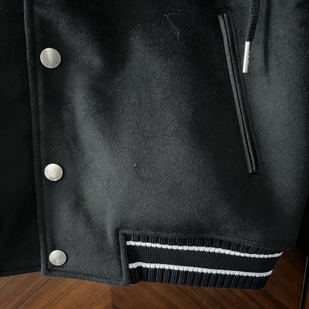 Givenchy Hooded Patchwork Baseball Jacket - image 3